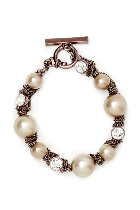 givenchy faux pearl bracelet